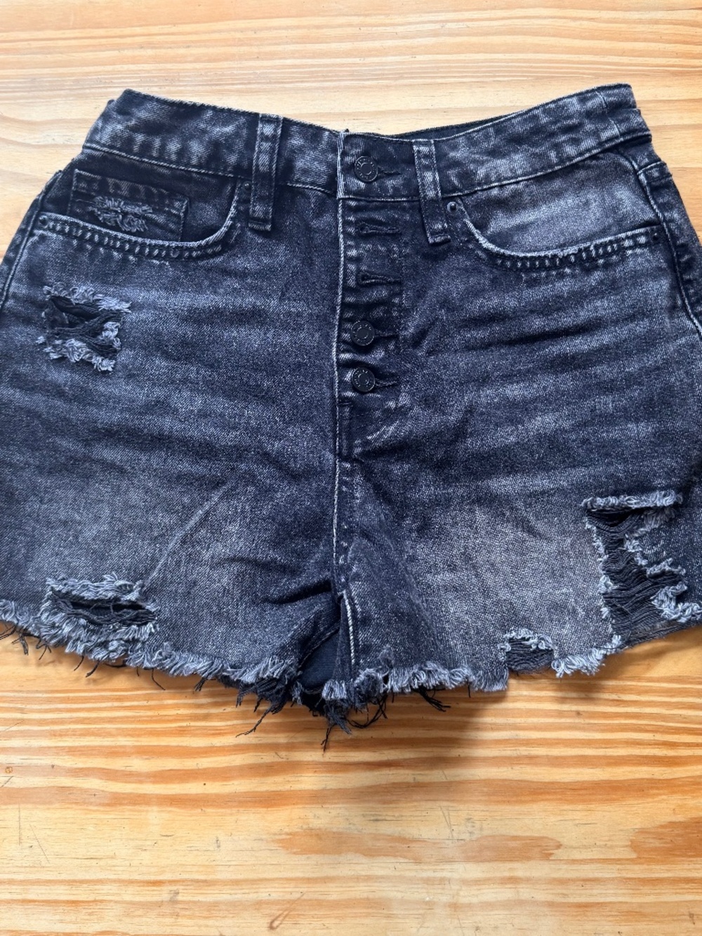Distressed Jean shorts size 5